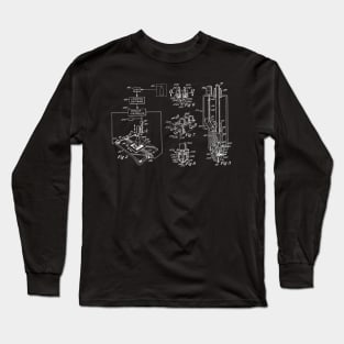 3D Printing Vintage Patent Drawing Long Sleeve T-Shirt